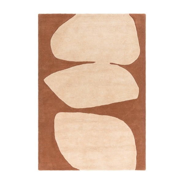 Téglavörös kézi szövésű gyapjú szőnyeg 200x290 cm Canvas – Asiatic Carpets