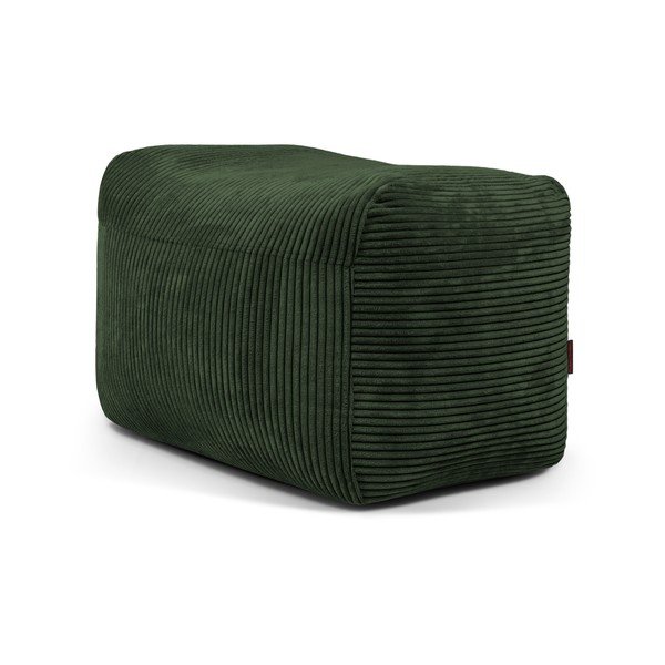 Zöld kordbársony babzsákfotel Plus 70 Lounge – SLOWDOWN