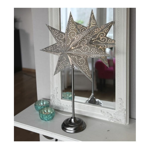 Antique Gold aranyszínű világító csillag állvánnyal, 55 cm - Best Season-image-1