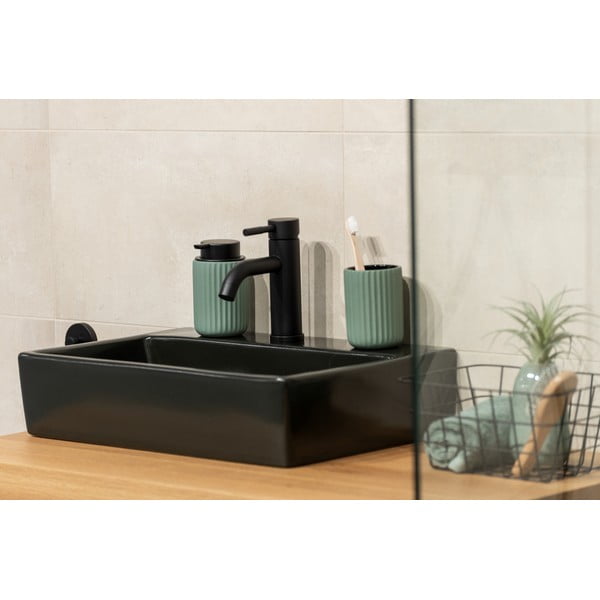 Belluno zöld kerámia fogkefetartó pohár - Wenko-image-3