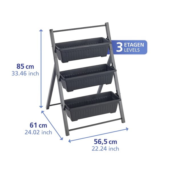 Fém virágtartó állvány (magasság 85 cm) Vertical – Maximex-image-2