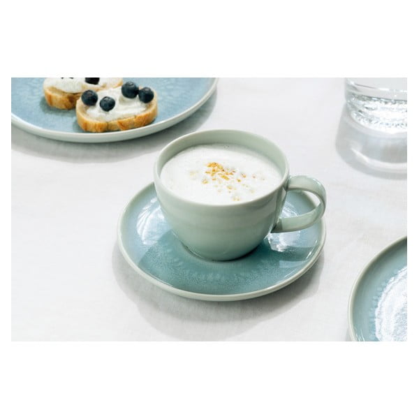 Kék-türkiz porcelán bögre cappucinóhoz 250 ml Crafted Blueberry – like | Villeroy & Boch-image-1