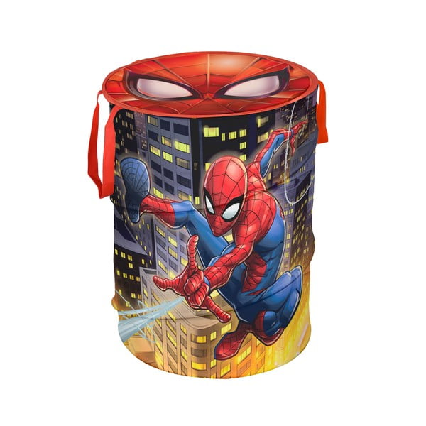 Spiderman textil tárolókosár fedéllel, magasság 50 cm - Domopak