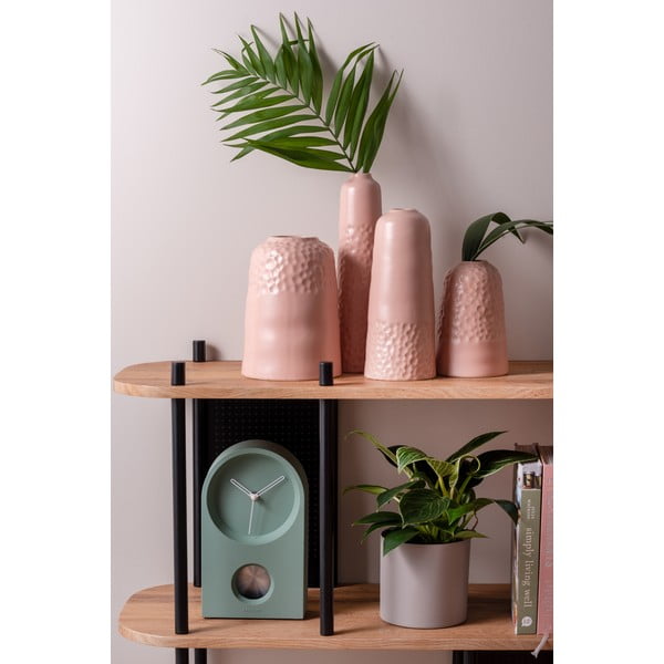 Carve rózsaszín kerámia váza, magasság 18,5 cm - PT LIVING-image-1