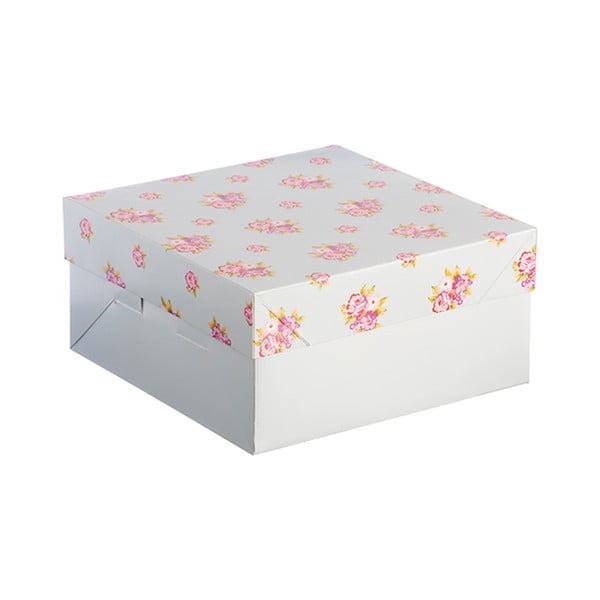 Cake virágmintás papírdoboz, 25 x 25 cm - Mason Cash