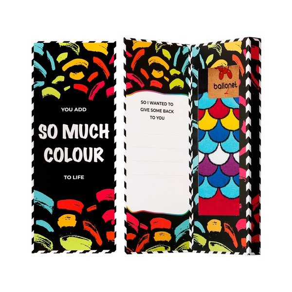 Love You Socks Card with Fan zokni ajándékcsomagolásban, méret 41 - 46 - Ballonet Socks-image-2