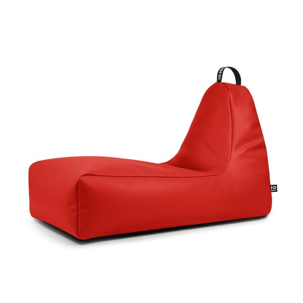 Piros bőrutánzat babzsákfotel Chill XXL – So Soft?