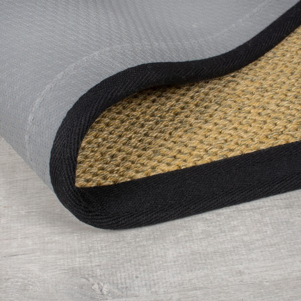 Fekete-világosbarna kültéri-beltéri szőnyeg 120x170 cm Sisal Look – Flair Rugs-image-2