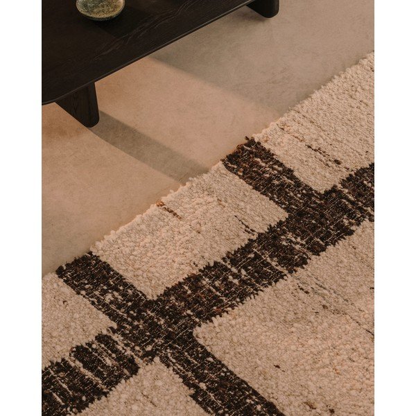 Krémszínű kétoldalas gyapjú szőnyeg 160x230 cm Hadin – Kave Home-image-2