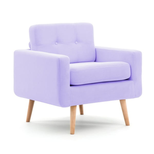Ina pasztell lila fotel - Vivonita-image-2