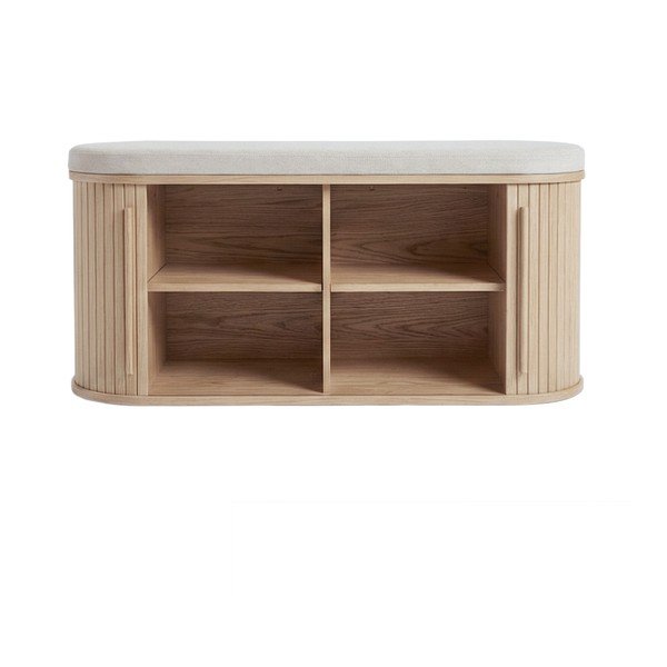 Natúr színű párnázott pad Meta – Unique Furniture-image-1