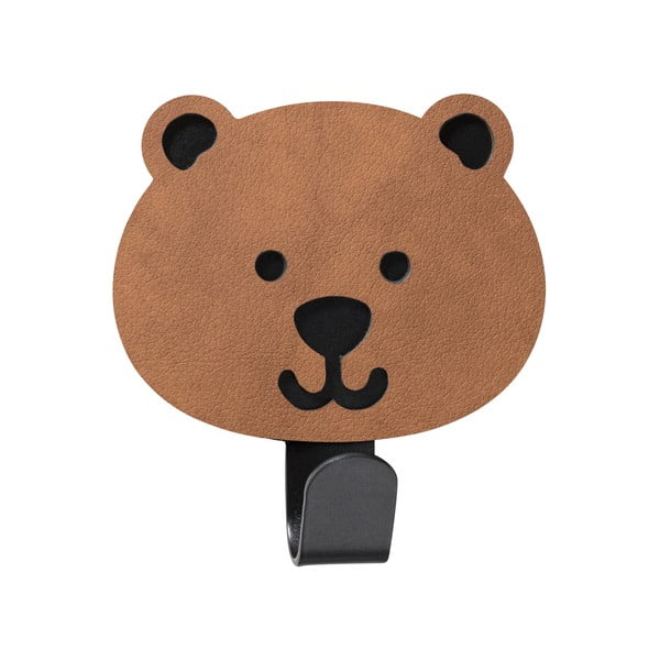 Barna öntapadós acél akasztó Bear Nupo – LIND DNA