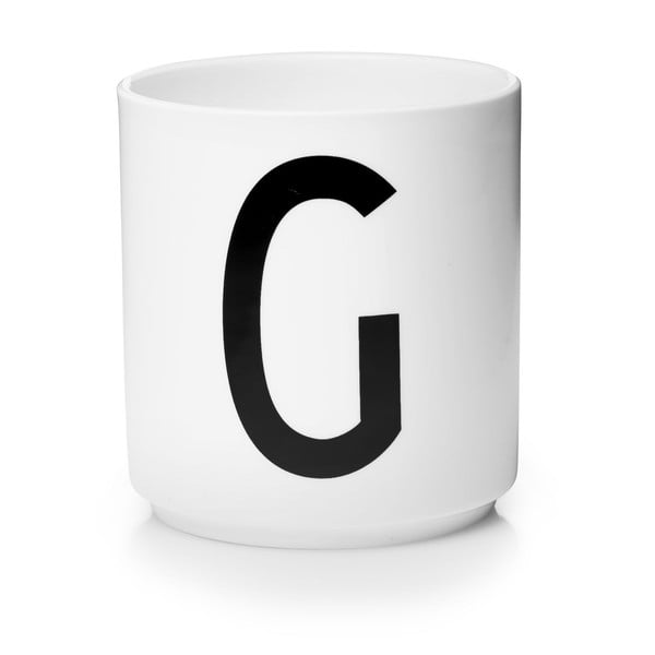 Personal G fehér porcelánbögre - Design Letters