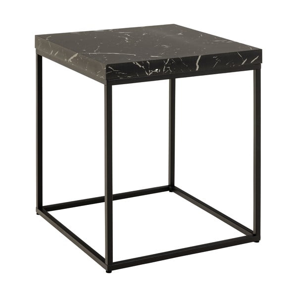 Tárolóasztal márvány dekoros asztallappal 40x40 cm Barossa – Actona-image-2