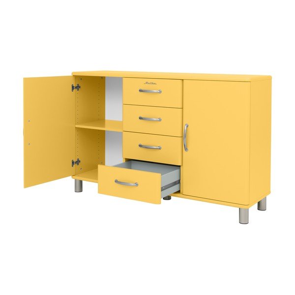 Sárga alacsony komód 146x92 cm Malibu - Tenzo-image-4