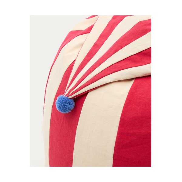 Piros-bézs gyerek babzsák Olvi – Kave Home-image-3