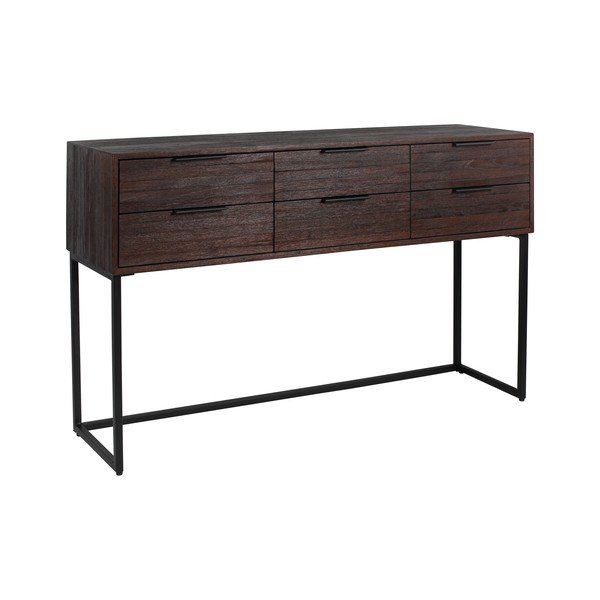 Sötétbarna teakfa komód Webster – White Label-image-2