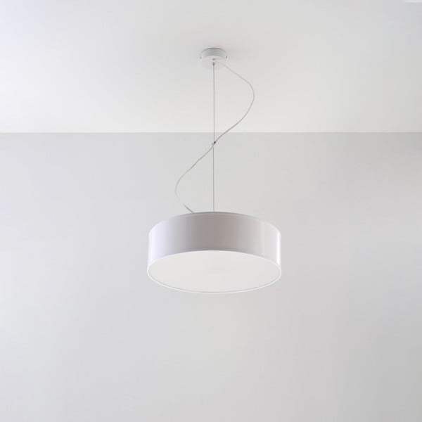 Fehér függőlámpa ø 35 cm Atis – Nice Lamps