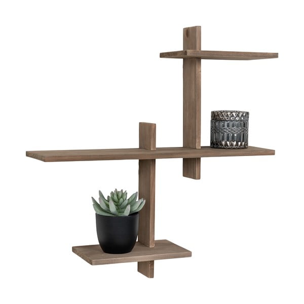 Natúr színű többszintes borovi fenyő fali polc Gavi – House Nordic-image-4