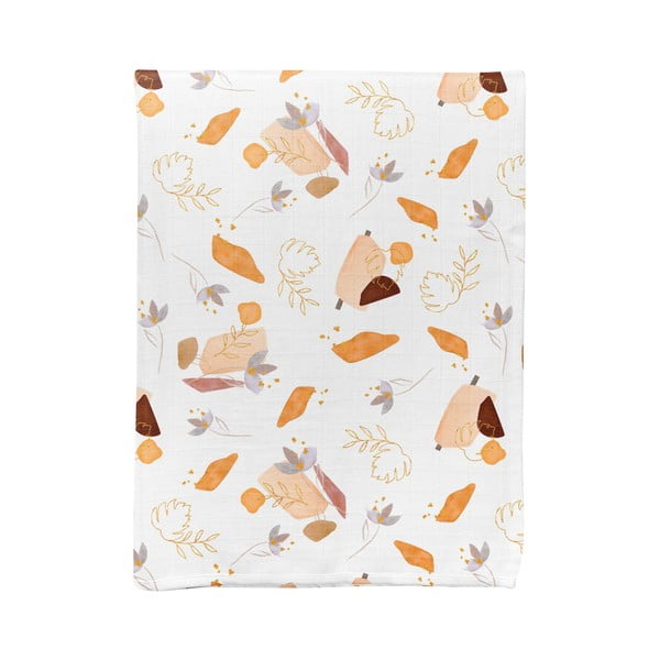 Fehér muszlin gyerek takaró 75x100 cm Boho – Mijolnir