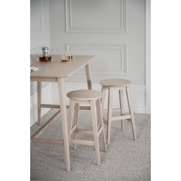 Natúr színű tölgyfa bárszék (ülésmagasság 65 cm) Austin – Rowico-image-1