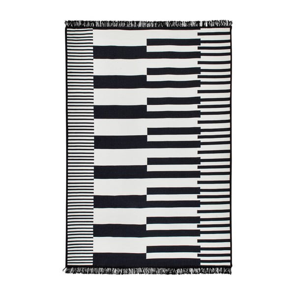 Klotho fekete-fehér kétoldalas szőnyeg, 160 x 250 cm