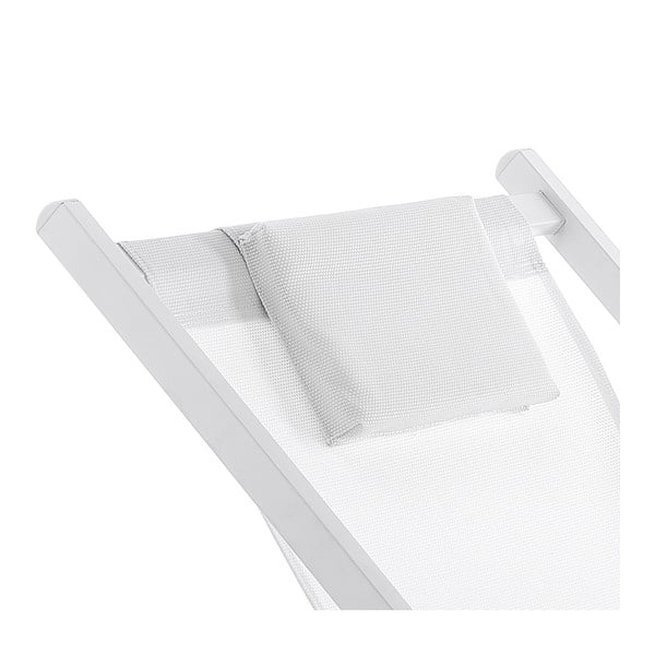 Fehér fém összecsukható kerti napozóágy Milos – Tomasucci-image-2