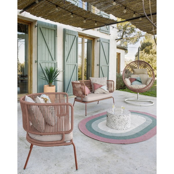 Jenell fehér beton tárolóasztal, ⌀ 52 cm - Kave Home-image-4