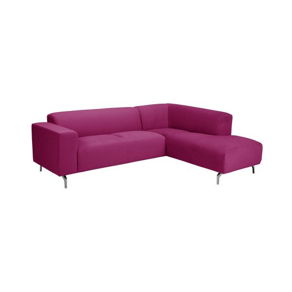 Orion rózsaszín sarokkanapé, jobb oldali kivitel - Windsor & Co Sofas-image-1