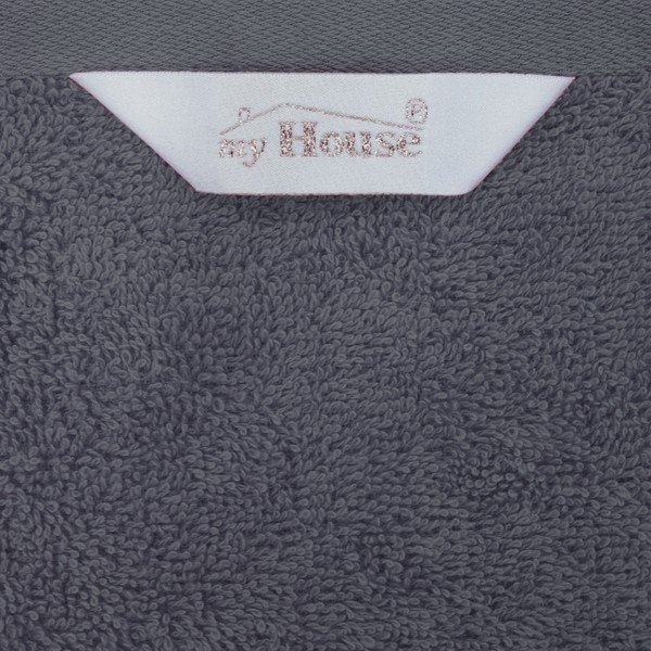 Szürke pamut fürdőlepedő 140 x 70 cm Darwin - My House-image-1