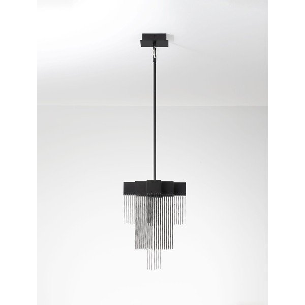 Matt fekete acél LED dimmelhető függőlámpa Revια – Nova Luce-image-4