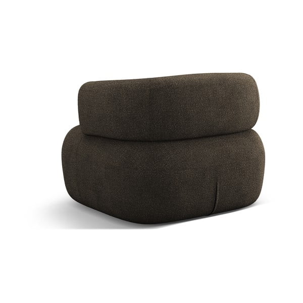 Barna buklé fotel Jenny – Micadoni Home-image-2
