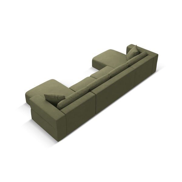 Világoszöld sarokkanapé ("U" alakú) Esther – Milo Casa-image-3