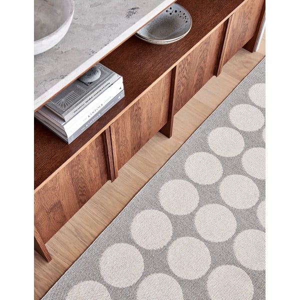 Bézs-krémszínű kültéri-beltéri futószőnyeg 70x160 cm Hugo Linen Vanilla – Pappelina-image-3