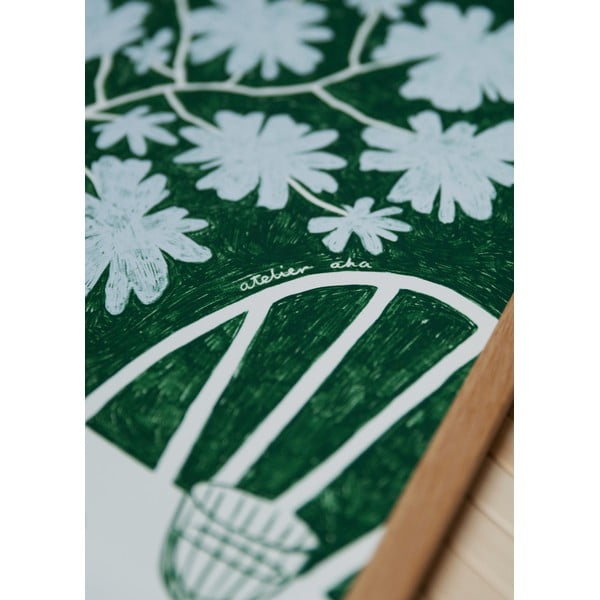 Poszter 30x40 cm Blue Flowers & Red Wine – Anouk van Cleef – The Poster Club-image-2