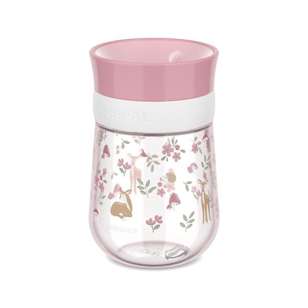 Világos rózsaszín műanyag gyerek bögre 300 ml Fairy Garden – Mepal
