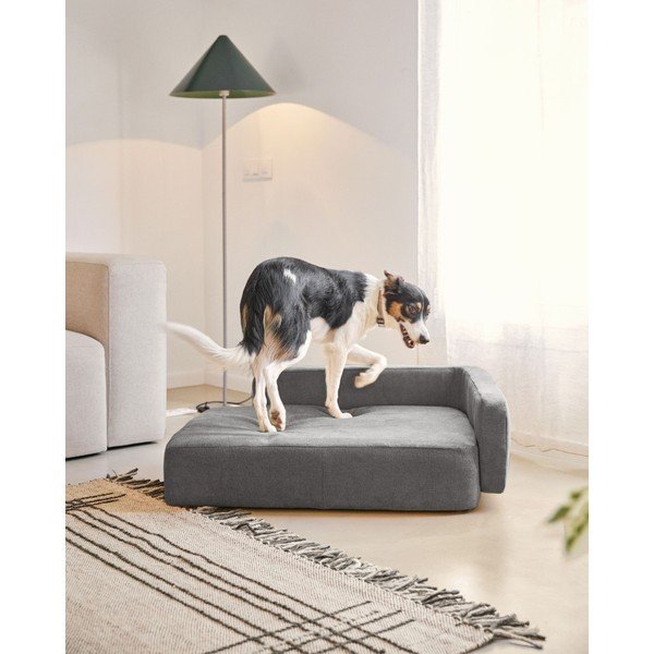 Sötétszürke kutyafekhely 96x70 cm Bowie - Kave Home-image-4