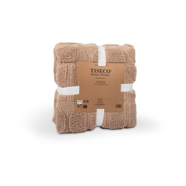 Barna mikroplüss takaró 150x200 cm Rena – Tiseco Home Studio-image-2