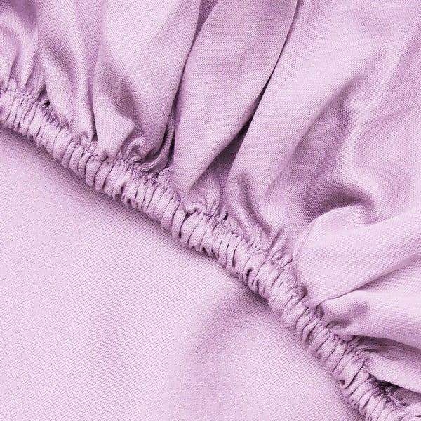 Rózsaszín gumis pamut lepedő 140x200 cm – Mijolnir-image-2