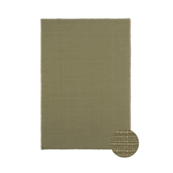 Khaki kézi szövésű pamut szőnyeg 200x300 cm Handloom – Lorena Canals