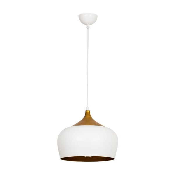 Decor Ythan fehér mennyezeti lámpa aranyszínű részletekkel - Homemania-image-1