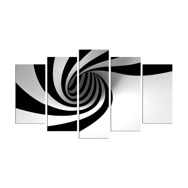 Spiral B&W többrészes kép, 110 x 60 cm