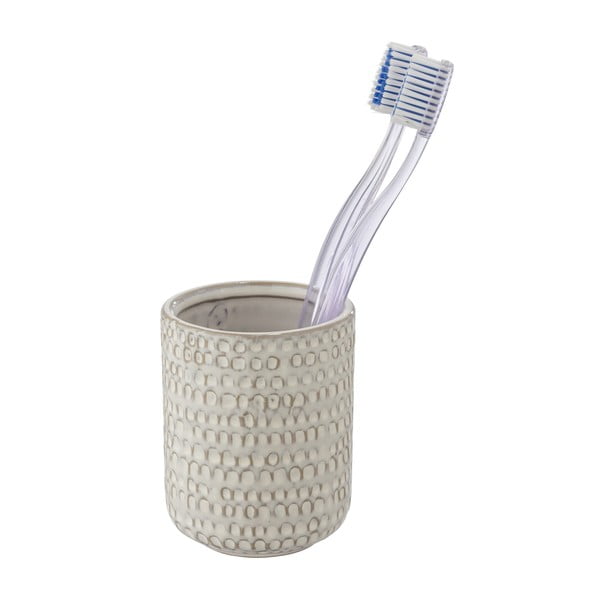 Krémszínű kerámia fogkefetartó pohár Pergole – Wenko-image-4