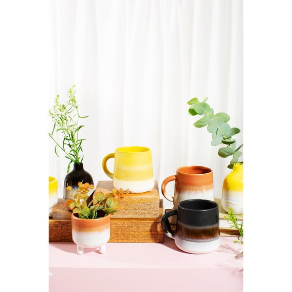 Fekete agyagkerámia bögre 360 ml Mojave – Sass & Belle-image-4