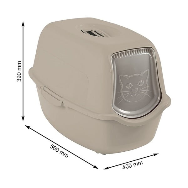 Macskatoalett 56x40 cm Eco Bailey - Rotho-image-1