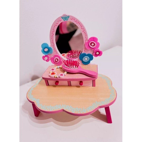 Flora fa fésülködőasztal kislányoknak - Djeco-image-1