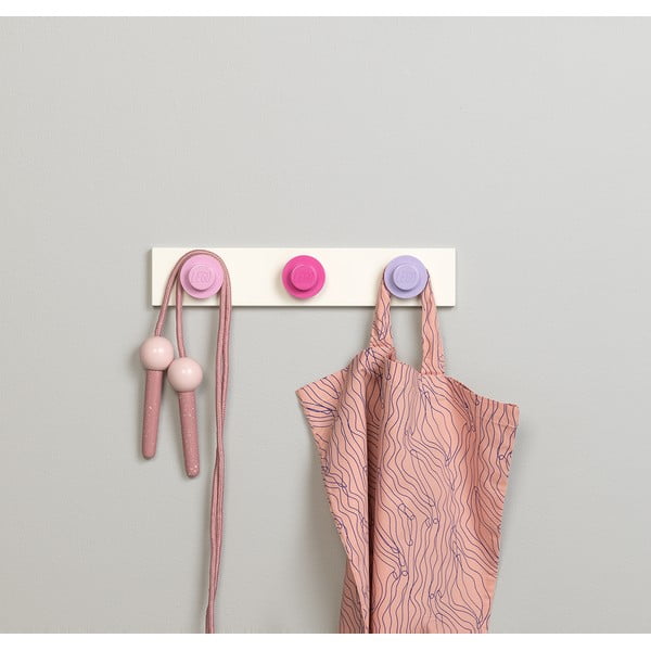 Fali fogas világos rózsaszín, sötét rózsaszín és szürke színekben - LEGO®-image-1