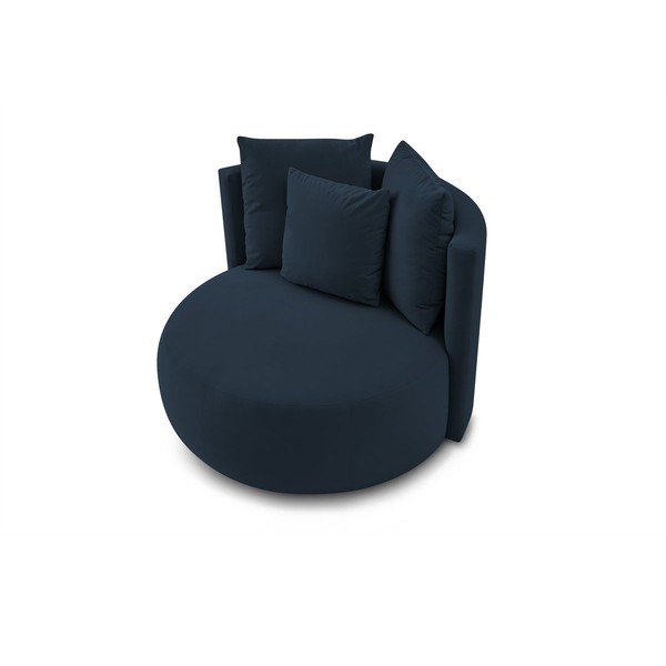 Sötétkék bársony fotel Cesar – Bobochic Paris-image-4