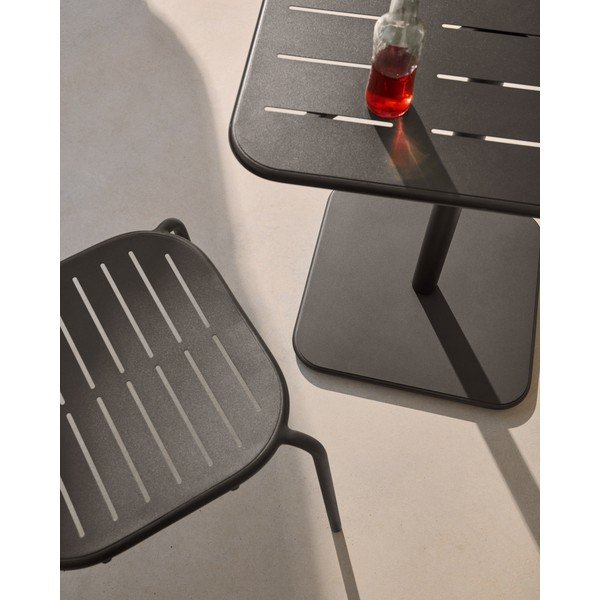 Acél kerti étkezőasztal 70x70 cm Brai – Kave Home-image-3