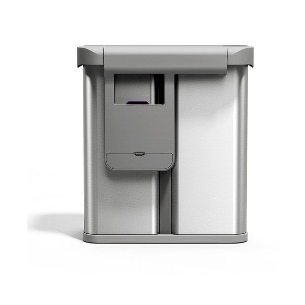 Ezüstszínű acél szelektív-érintésmentes szemetes 34+24 l Dual Sensor – simplehuman-image-2